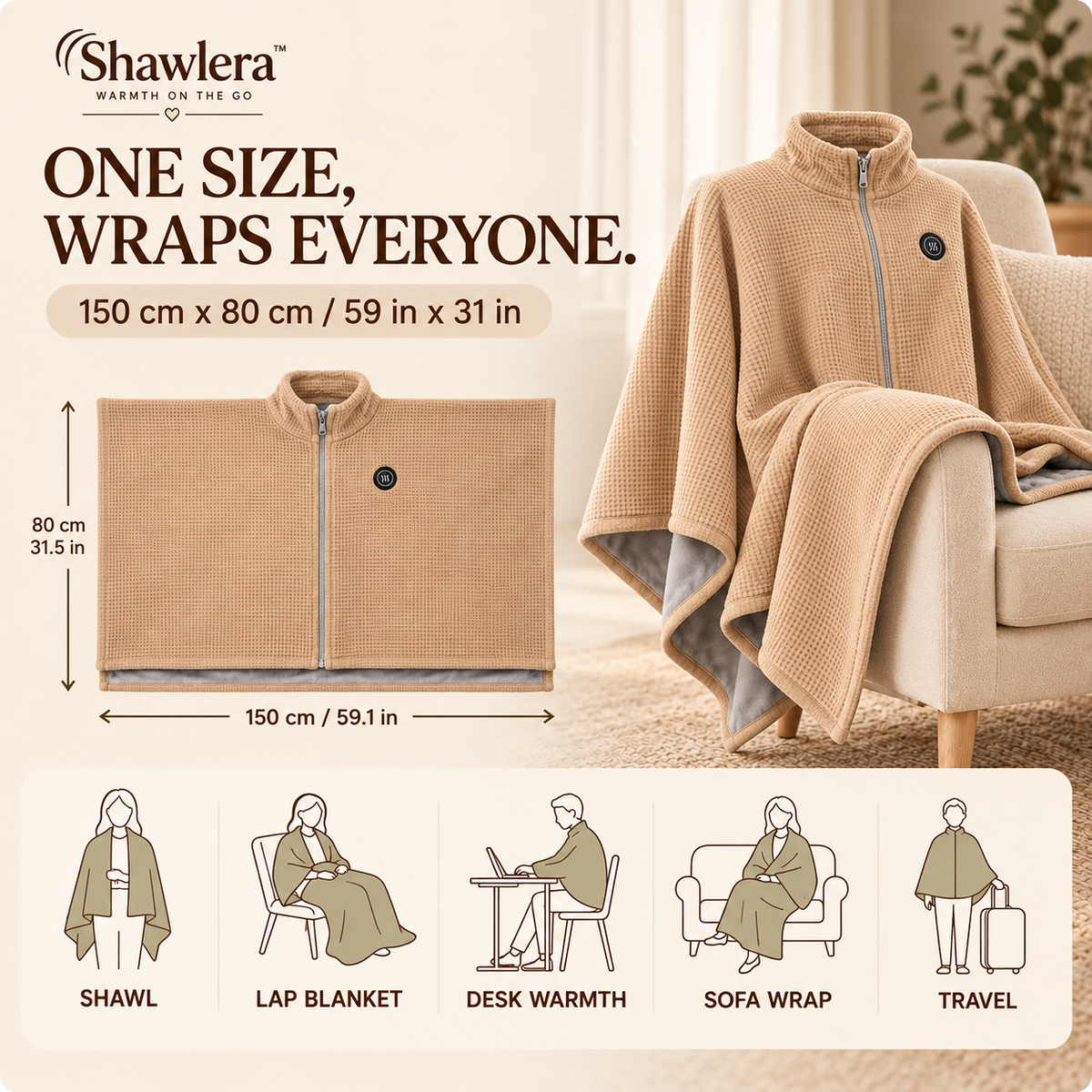 Shawlera™ Heated Comfort Shawl