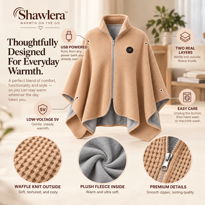 Shawlera™ Heated Comfort Shawl